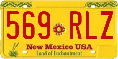 NM license plate 569RLZ