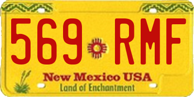 NM license plate 569RMF