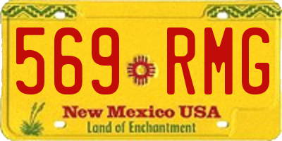 NM license plate 569RMG