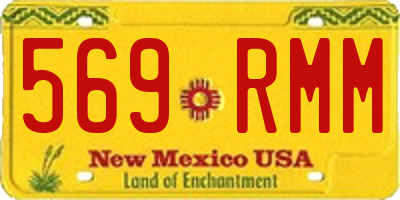 NM license plate 569RMM