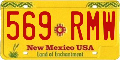 NM license plate 569RMW