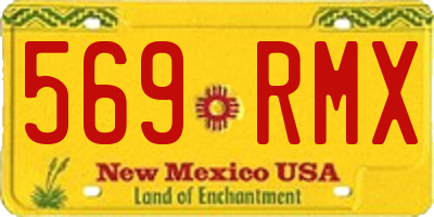 NM license plate 569RMX