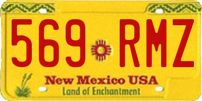 NM license plate 569RMZ