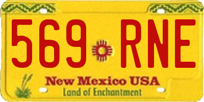 NM license plate 569RNE