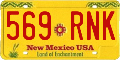 NM license plate 569RNK