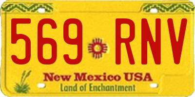 NM license plate 569RNV