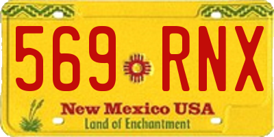 NM license plate 569RNX