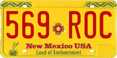NM license plate 569ROC