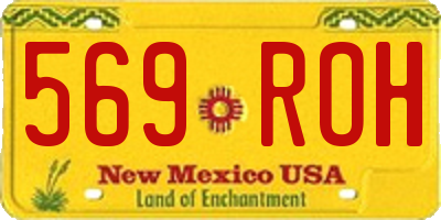 NM license plate 569ROH