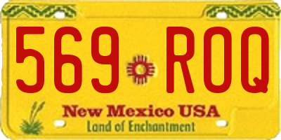 NM license plate 569ROQ