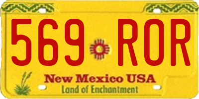 NM license plate 569ROR