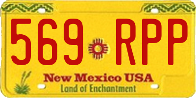 NM license plate 569RPP