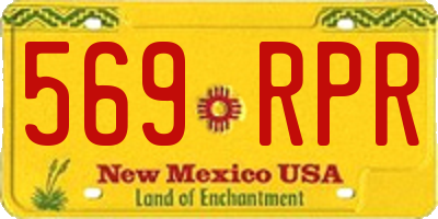 NM license plate 569RPR