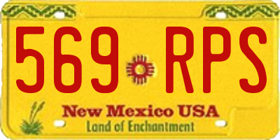 NM license plate 569RPS
