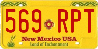 NM license plate 569RPT