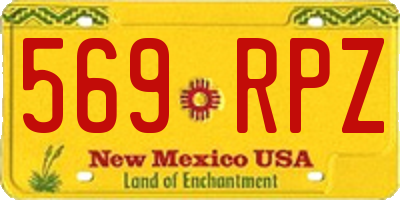 NM license plate 569RPZ