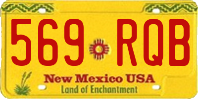 NM license plate 569RQB