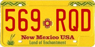 NM license plate 569RQD