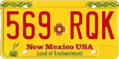 NM license plate 569RQK