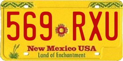 NM license plate 569RXU
