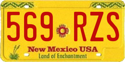 NM license plate 569RZS