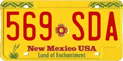 NM license plate 569SDA