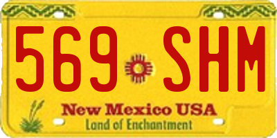 NM license plate 569SHM
