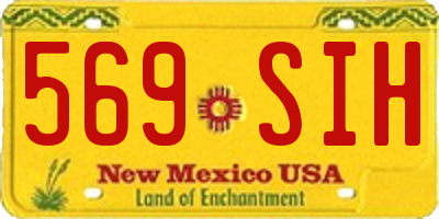 NM license plate 569SIH