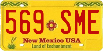 NM license plate 569SME