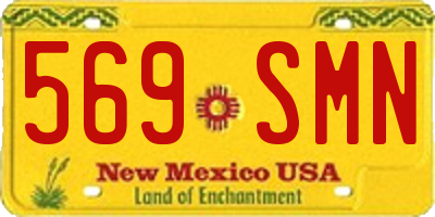 NM license plate 569SMN