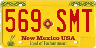 NM license plate 569SMT