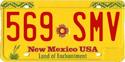 NM license plate 569SMV