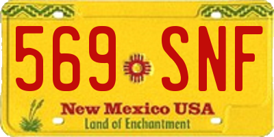 NM license plate 569SNF