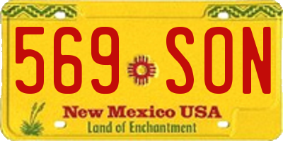 NM license plate 569SON