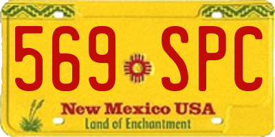 NM license plate 569SPC