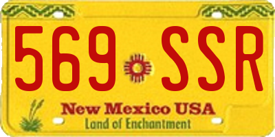 NM license plate 569SSR