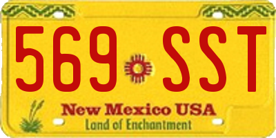 NM license plate 569SST