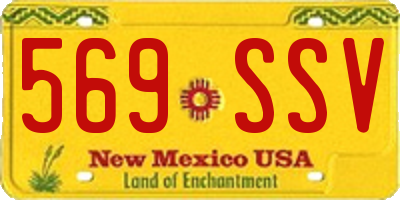 NM license plate 569SSV