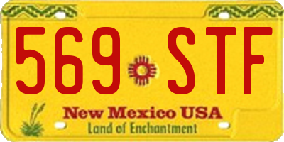 NM license plate 569STF