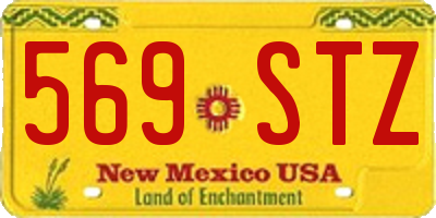 NM license plate 569STZ