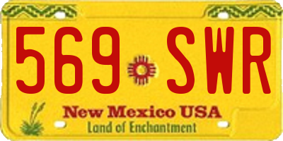 NM license plate 569SWR