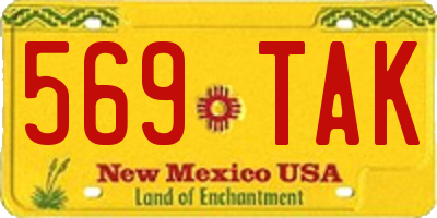 NM license plate 569TAK