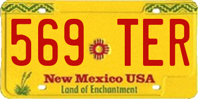 NM license plate 569TER