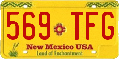 NM license plate 569TFG