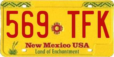 NM license plate 569TFK