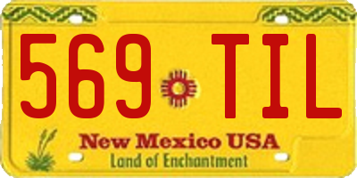 NM license plate 569TIL