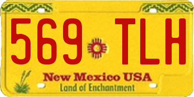 NM license plate 569TLH