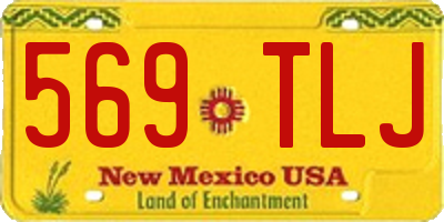 NM license plate 569TLJ