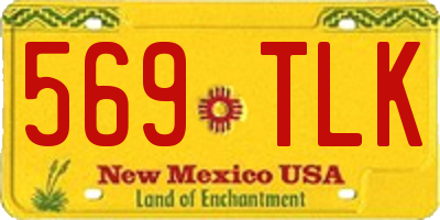 NM license plate 569TLK