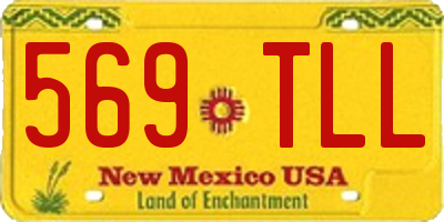 NM license plate 569TLL